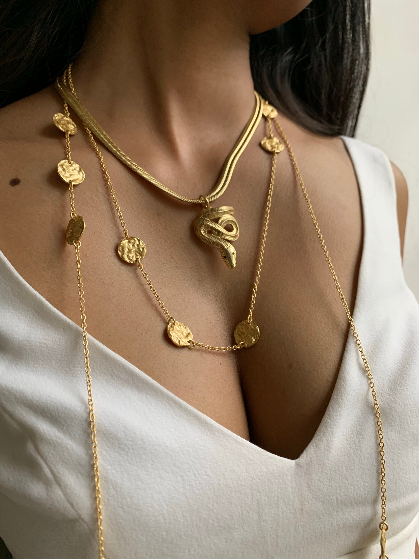 Snake Chain Necklace | Ora Gift 5mm / Gold by Ora Gift